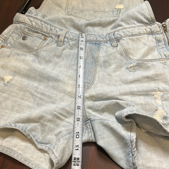 G-STAR RAW Arc Boyfriend Short Denim Distressed Shorts Overalls Women Size M - Picture 5 of 16